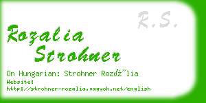 rozalia strohner business card